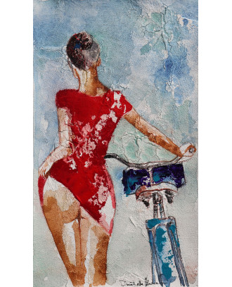 woman in red