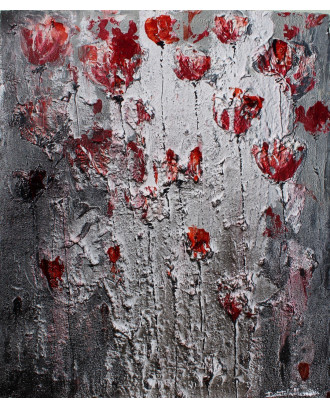 dancing poppies in the night