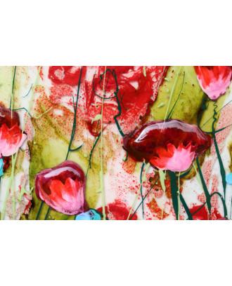 Poppies on ceramic IV